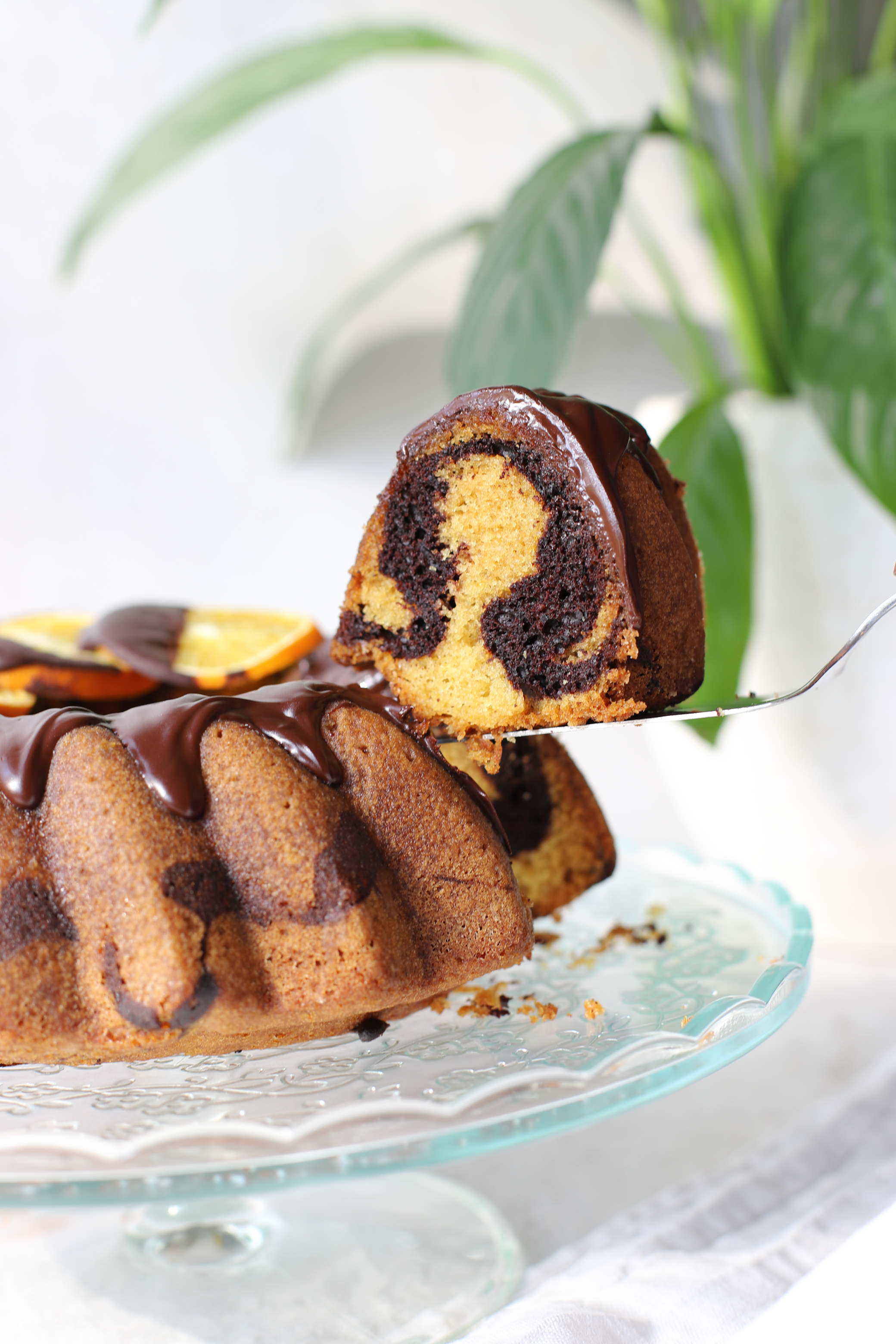 Orange & Chocolate Marble Cake