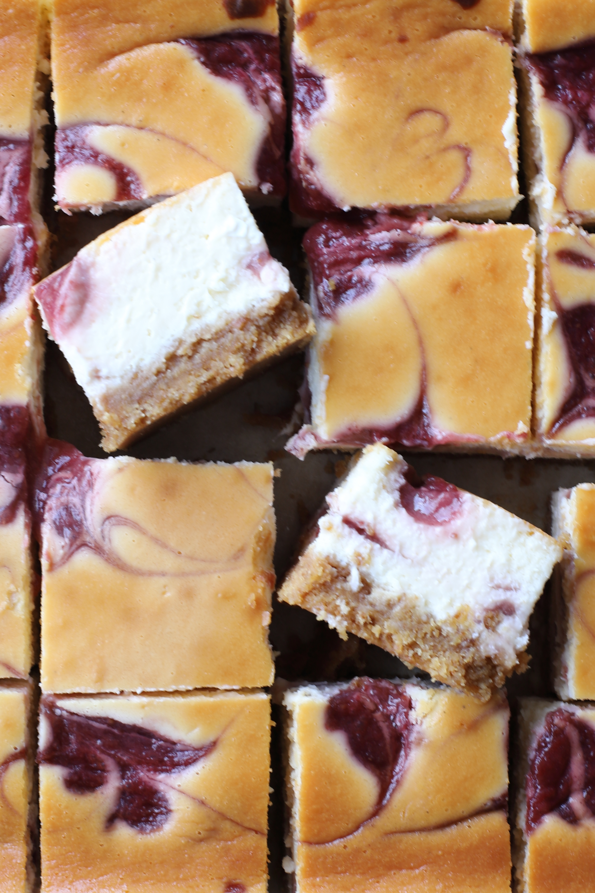 Strawberry White Chocolate Bars Overhead Shot